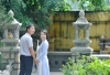 Ấn tượng màu áo lam trong bộ ảnh cưới của đôi bạn trẻ tại chùa Phước Viên - Đồng Nai