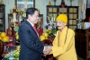 Chủ tịch Trần Thanh Mẫn chúc Tết Đức Pháp chủ Giáo hội Phật giáo Việt Nam