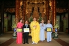 Đại đức Tâm Phương cử hành lễ Hằng thuận cho hai Phật tử Quảng An và Quảng Lạc