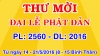 TT. Huế: Thư mời tham dự Đại lễ Phật Đản PL. 2560 - DL. 2106 tại huyện A Lưới