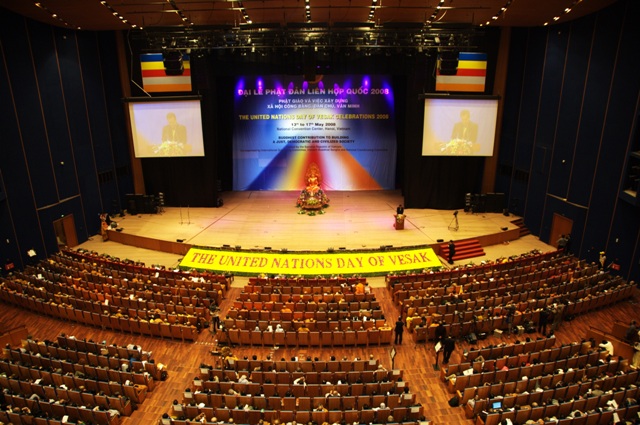 Đại lễ Vesak Liên Hiệp Quốc được tổ cưức tạo Trung tâm Hội nghị Quốc gia - Hà Nội 2008