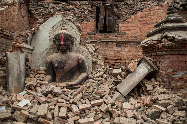 Di tích lịch sử được UNESCO công nhận gần như bị phá hủy hoàn toàn ở Nepal - Ảnh: Internet