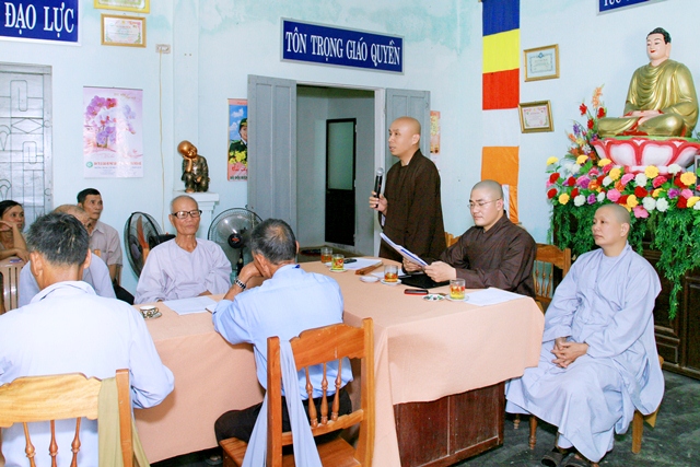 Họp rà soát công tác tổ chức Đại lễ Phật Đản PL.2559 – DL.2015 tại Văn phòng BTS GHPGVN huyện A Lưới