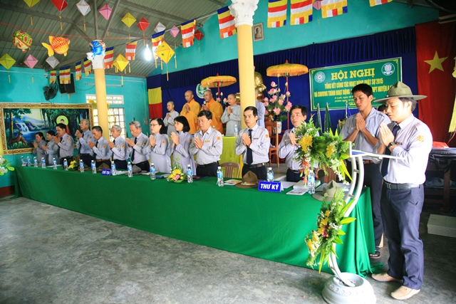 Hội nghị Tổng kết Cổng tác hoạt động Phật sự năm 2015 của GĐPT huyện A Lưới (Ảnh minh họa)