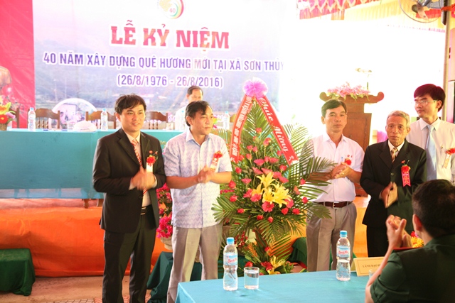 Lễ Kỷ niệm 40 năm xây dựng quê hương mới tại xã Sơn Thủy (26/8/1976 - 26/8/2016)