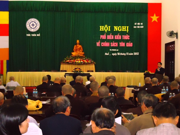 TT. Huế: Ban Trị sự và Ban Tôn giáo tổ chức Hội nghị "Phổ biến kiến thức về chính sách, pháp luật tôn giáo"